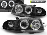 Fari Anteriori per OPEL ASTRA F 09.91-08.94 ANGEL EYES Neri