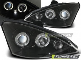 Fari Anteriori per FORD FOCUS MK1 11.01-10.04 ANGEL EYES Neri