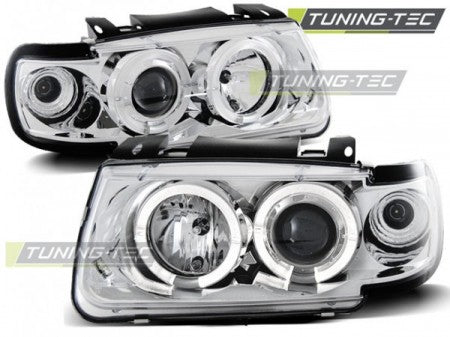 Fari Anteriori ANGEL EYES CHROME per VW POLO 6N 10.94-09.99 HATCHBACK