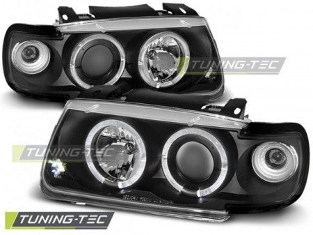 Fari Anteriori ANGEL EYES Neri per VW POLO 6N 10.94-09.99 HATCHBACK