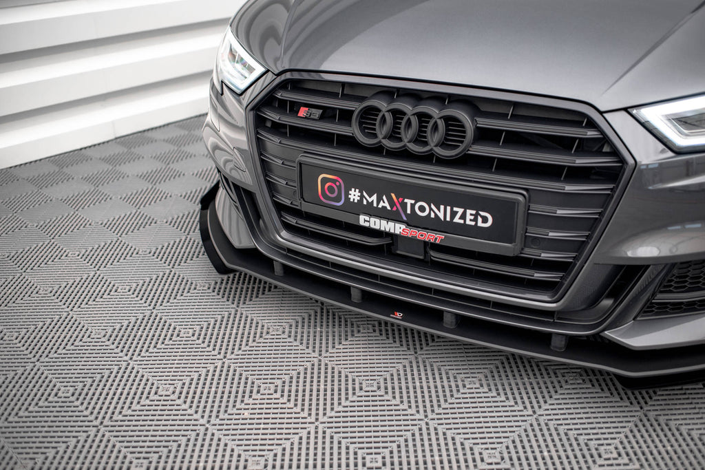 Street Pro Lip Anteriore V.1 + Flap Audi S3 Sportback 8V Facelift