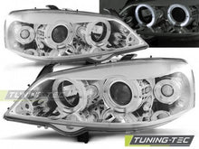 Carica l&#39;immagine nel visualizzatore di Gallery, Fari Anteriori per OPEL ASTRA G 09.97-02.04 ANGEL EYES CHROME