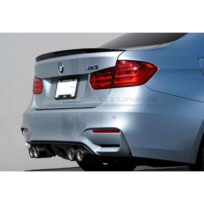 CarbonWorks Diffusore Posteriore in Carbonio BMW Serie 3 F30 F80,Serie 4 F32 F82 F33 F83