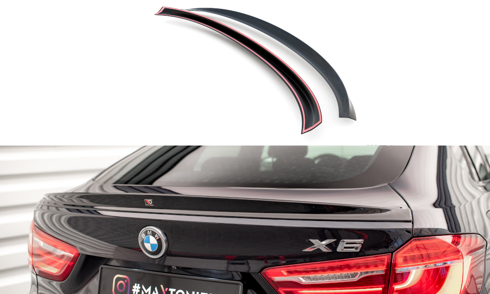 3D Estensione spoiler posteriore V.2 BMW X6 M-Pack F16