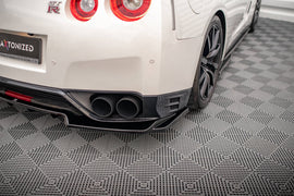 Splitter posteriore centrale (con barre verticali) Nissan GTR R35 Facelift