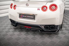 Load image into Gallery viewer, Splitter posteriore centrale (con barre verticali) Nissan GTR R35 Facelift