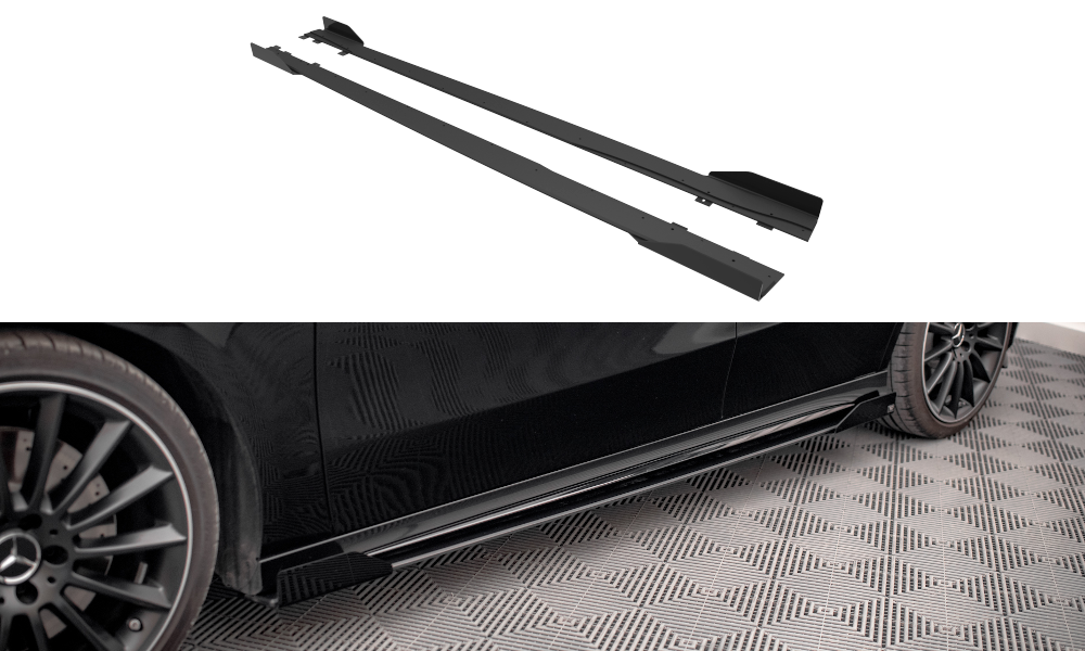 Street Pro Diffusori Sotto Minigonne + Flap Mercedes Classe A A35  AMG / AMG-Line Aero Pack W177