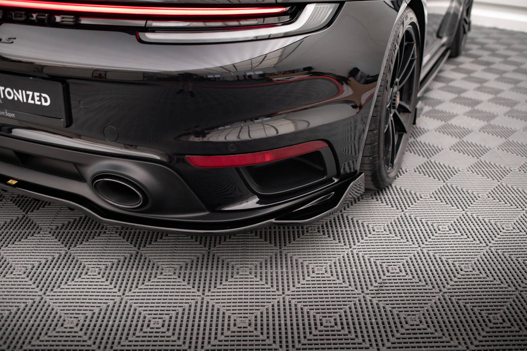 Splitter posteriore centrale (con barre verticali) Porsche 911 Turbo S 992