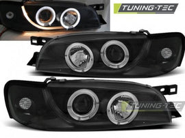 Fari Anteriori per SUBARU IMPREZA GC GF 05.93-10.00 ANGEL EYES Neri