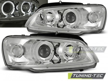 Fari Anteriori per PEUGEOT 106 08.96-03 ANGEL EYES CHROME