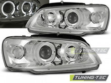 Carica l&#39;immagine nel visualizzatore di Gallery, Fari Anteriori per PEUGEOT 106 08.96-03 ANGEL EYES CHROME