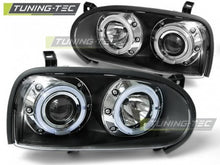 Load image into Gallery viewer, Fari Anteriori ANGEL EYES Neri per VW GOLF MK3 09.91-08.97