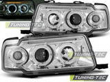 Fari Anteriori ANGEL EYES CHROME per AUDI 80 B4 09.91-04.96