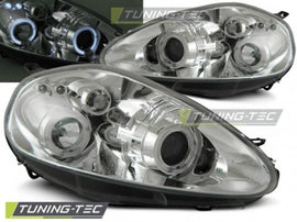 Fari Anteriori per FIAT GRANDE PUNTO 199 09.05-08 ANGEL EYES CHROME