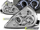 Fari Anteriori per FORD KA 11.96-08 ANGEL EYES CHROME