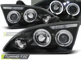 Fari Anteriori per FORD FOCUS MK2 09.04-01.08 ANGEL EYES Neri