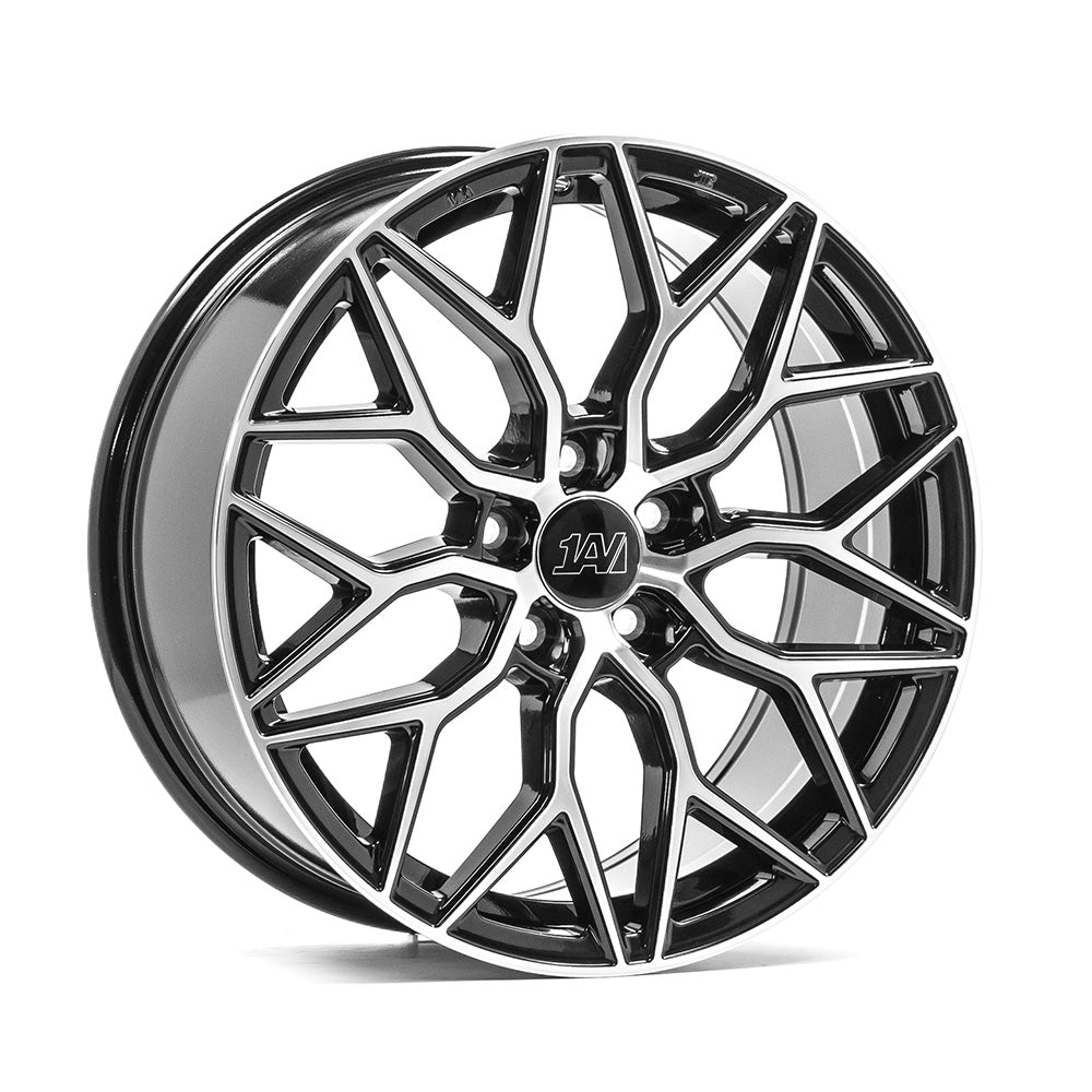 Cerchio in Lega 1AV ZX12 18x8 ET40 5x108 GLOSS BLACK & POLISHED