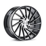 Cerchio in Lega 1AV ZX1 19x9.5 ET40 5x112 GLOSS BLACK & POLISHED