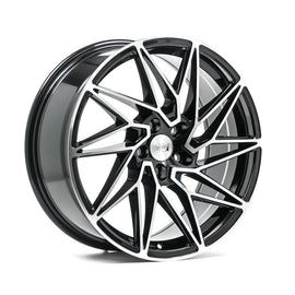 Cerchio in Lega 1AV ZX10 18x8 ET40 5x115 GLOSS BLACK & POLISHED