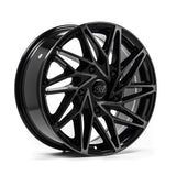 Cerchio in Lega 1AV ZX10T 18x8 ET50 5x160 GLOSS BLACK POLISHED & TINTED