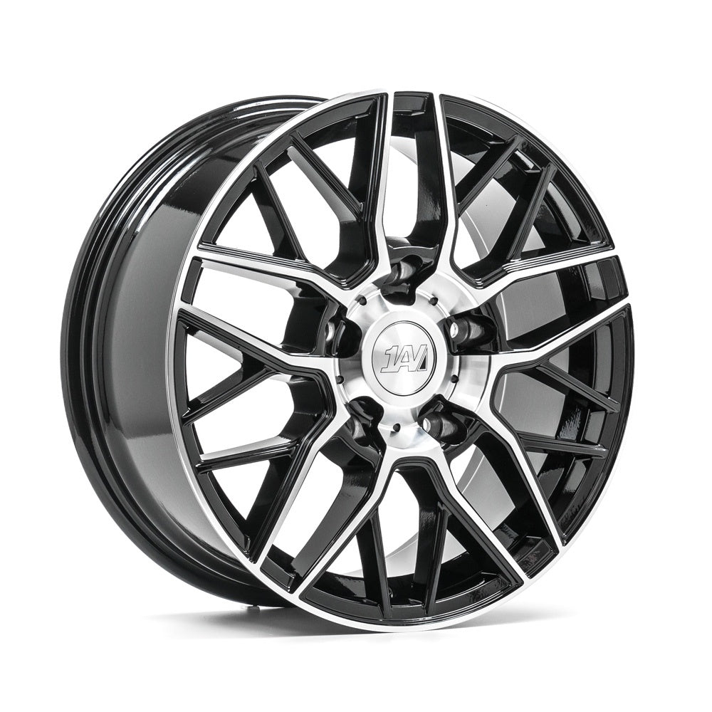 Cerchio in Lega 1AV ZX11T 18x8 ET50 5x160 GLOSS BLACK & POLISHED