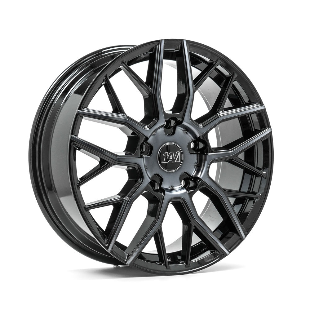 Cerchio in Lega 1AV ZX11T 20x8 ET50 5x160 GLOSS BLACK POLISHED & TINTED