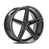 Cerchio in Lega 1AV ZX9 22x10.5 ET42 5x115 GLOSS BLACK & CHAMFERED