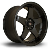 Cerchio in Lega Rota GTR-D 18x10 5x114.3 ET12 Flat Black