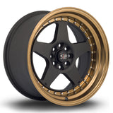 Cerchio in Lega Rota Kyusha 17x9 4x100/108 ET20 Flat Black Bronze Lip