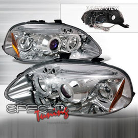 Honda Civic EK EJ 96-98 LED Fari Anteriori Chrome [JY]