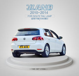 VOLKSWAGEN GOLF6/MK6 2008-2013 FULL FARI POSTERIORI A LED RED/CLEAR LENS,RED/SMOKE LENS
