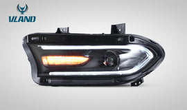DODGE CHARGER 2015-UP LED FARI ANTERIORI Black