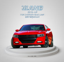 Load image into Gallery viewer, DODGE CHARGER 2015-UP LED FARI ANTERIORI Black