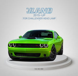 DODGE CHALLENGER 2015-UP MODIFIED FARI ANTERIORI A LED Black