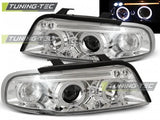 Fari Anteriori ANGEL EYES CHROME per AUDI A4 B5 11.94-12.98