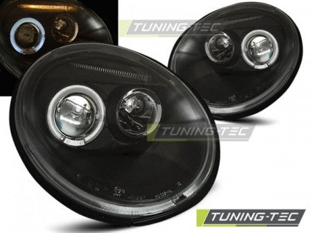 Fari Anteriori ANGEL EYES Neri per VW NEW BEETLE 10.98-05.05