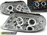 Fari Anteriori ANGEL EYES CHROME per VW PASSAT 3BG 09.00-03.05