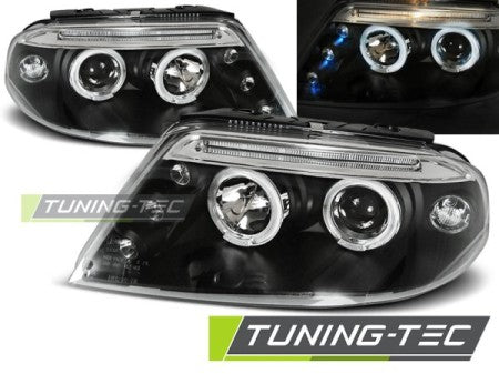 Fari Anteriori ANGEL EYES Neri per VW PASSAT 3BG 09.00-03.05