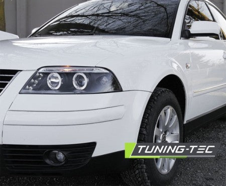 Fari Anteriori ANGEL EYES Neri per VW PASSAT 3BG 09.00-03.05