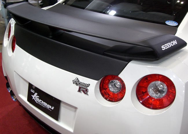Nissan Skyline R35 GTR 09+ Seibon OEM Portellone posteriore in carbonio opaco - em-power.it