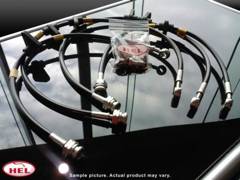 Ford Escort Mk3 (all) Tubi freni in treccia metallica areonatica HEL (4x) - em-power.it