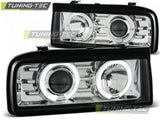 Fari Anteriori ANGEL EYES CHROME per VW CORRADO 88-95