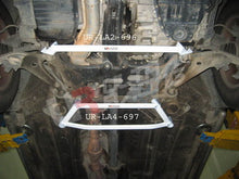 Carica l'immagine nel visualizzatore di Gallery, Nissan X Trail 01-07 UltraRacing 2-punti Lower Tiebar Anteriore - em-power.it