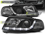 Fari Anteriori DAYLIGHT Neri per AUDI A4 B5 11.94-12.98