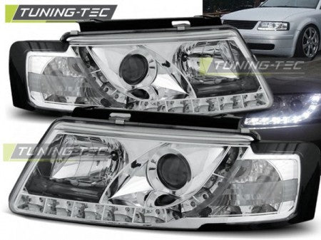 Fari Anteriori DAYLIGHT CHROME per VW PASSAT B5 3B 11.96-08.00