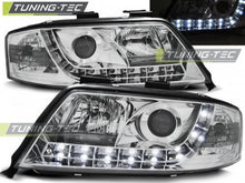 Carica l&#39;immagine nel visualizzatore di Gallery, Fari Anteriori DAYLIGHT CHROME per AUDI A6 C5 05.97-05.01