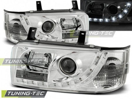 Fari Anteriori DAYLIGHT CHROME per VW T4 90-03.03 TRANSPORTER