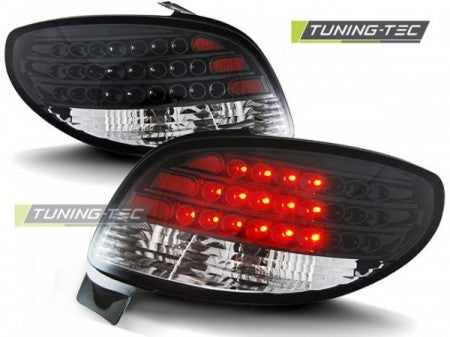 Fanali Posteriori per PEUGEOT 206 10.98- Neri LED