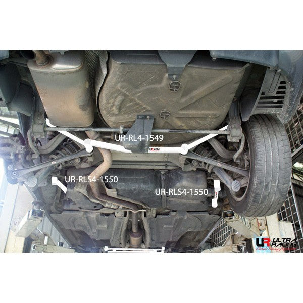 Peugeot 407 04-10 2.0 UltraRacing 2x 2-punti Posteriore Side Bars - em-power.it