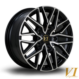Cerchio in Lega Rota Loaded 18x8 5x160 ET50 Gloss Black Machined Spokes